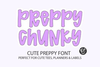 Preppy Chunky Fonts for Creative Design Projects