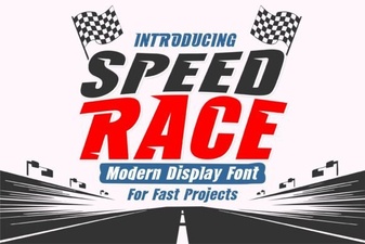 Fast & Bold: Speed Race Font Inspiration