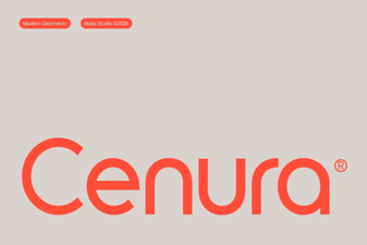 Cenura Font for Creative Web Design Projects