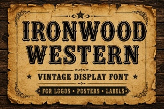 Ironwood Western Font: Craft Authentic Design Projects