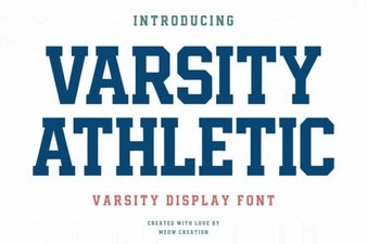 Varsity Athletics Fonts for Your Sports Designs